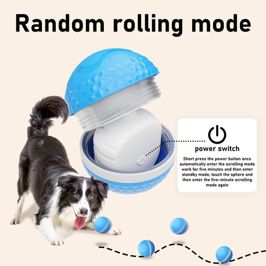 Smart Interactive Dog Toys, Automatic Moving Ball With Lighting Modes, Interactive Dog Toys For Dog Enrichment & Stimulation, Motion Activated Rolling Toy For Medium And Large Dogs PawLuxe Vault