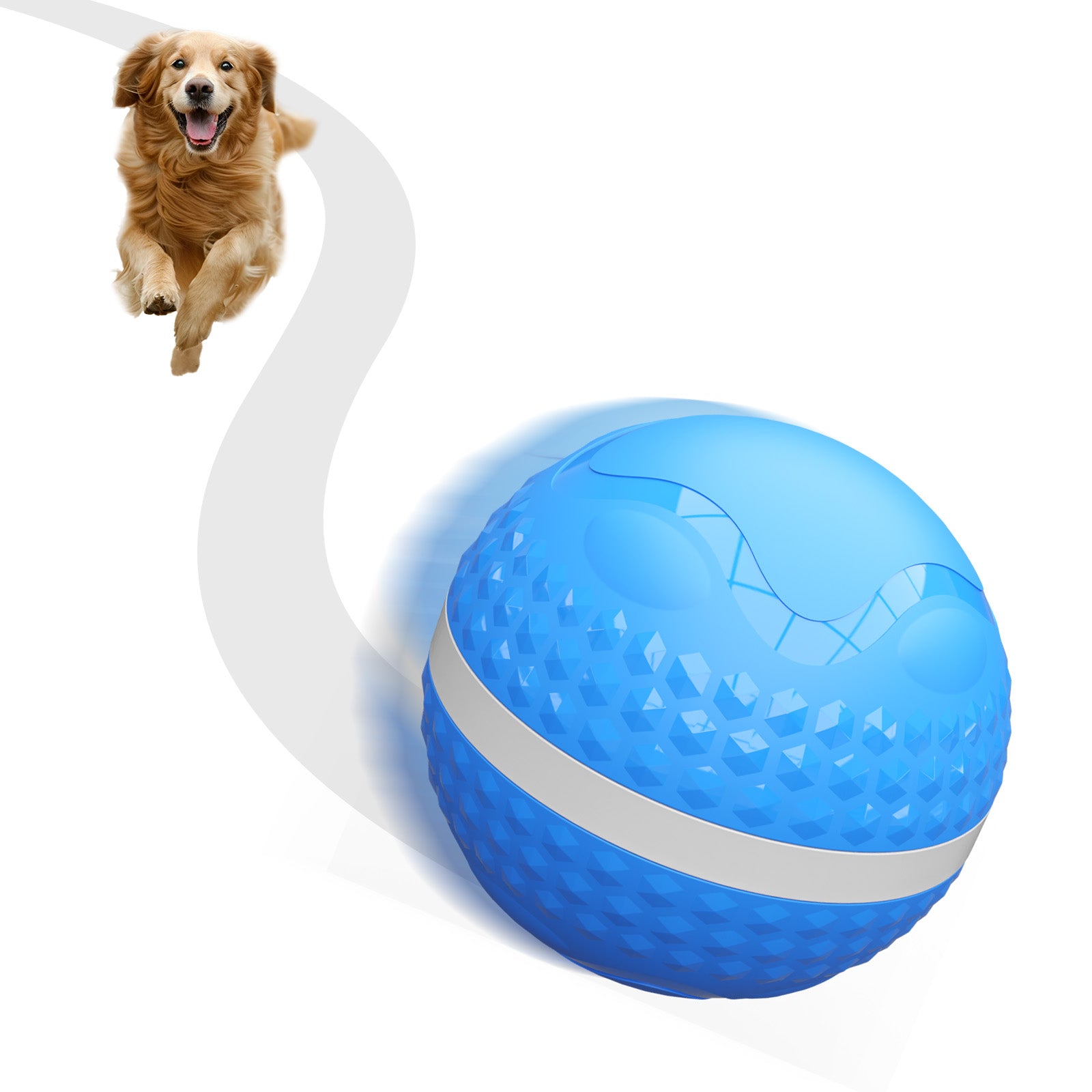 Smart Interactive Dog Toys, Automatic Moving Ball With Lighting Modes,  Interactive Dog Toys For Dog Enrichment & Stimulation, Motion Activated Rolling Toy For Medium And Large Dogs PawLuxe Vault