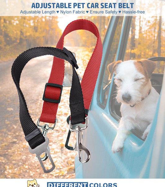 High Quality Durable Pet Cat Dog Vehicle Leash Nylon Adjustable Car Seat Dog Safety Belt Pet Leashes PawLuxe Vault