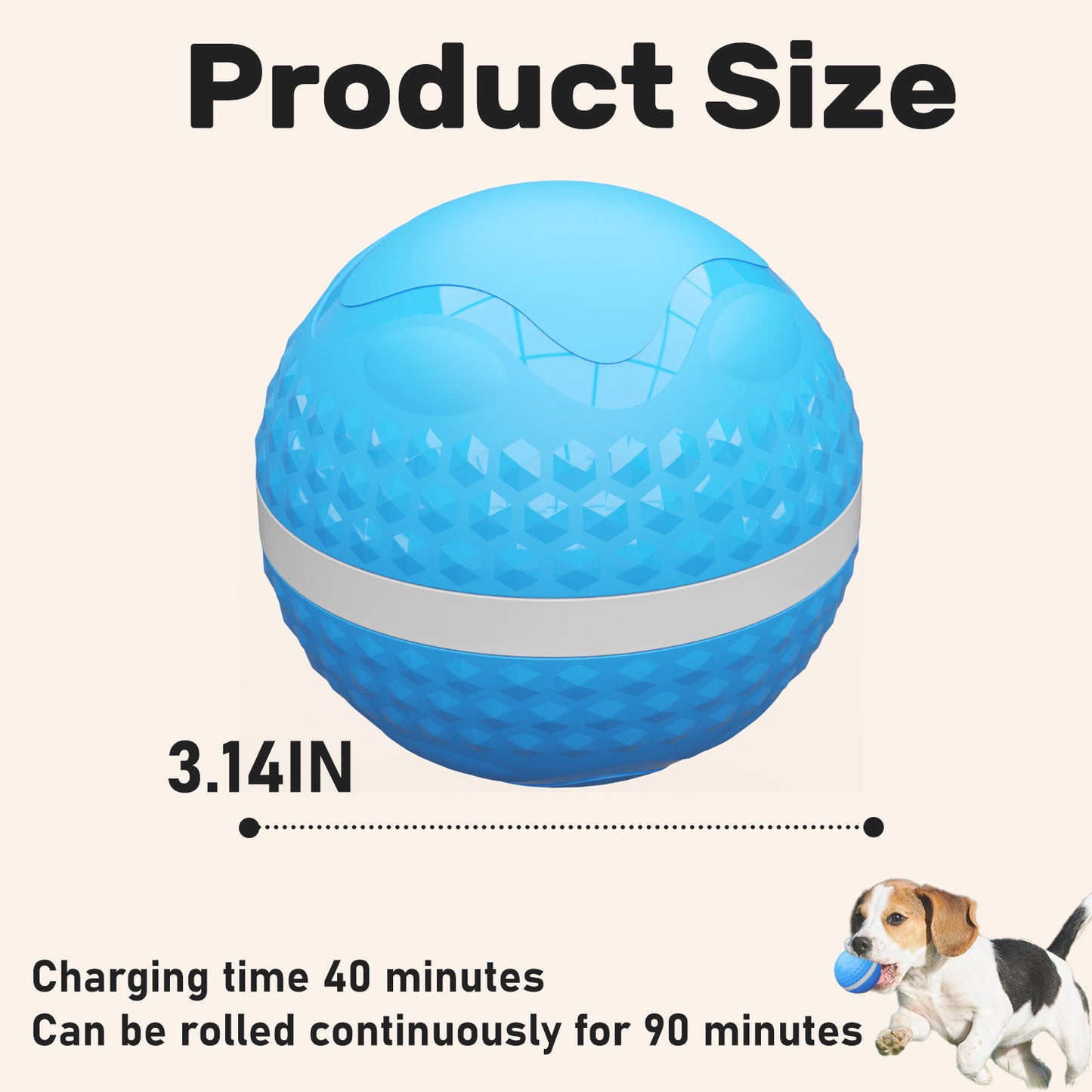 Smart Interactive Dog Toys, Automatic Moving Ball With Lighting Modes,  Interactive Dog Toys For Dog Enrichment & Stimulation, Motion Activated Rolling Toy For Medium And Large Dogs PawLuxe Vault